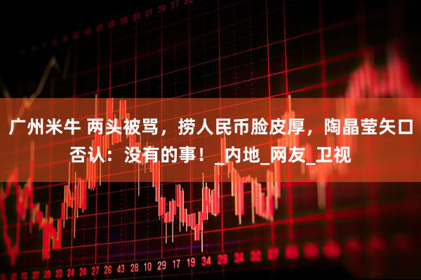 广州米牛 两头被骂，捞人民币脸皮厚，陶晶莹矢口否认：没有的事！_内地_网友_卫视
